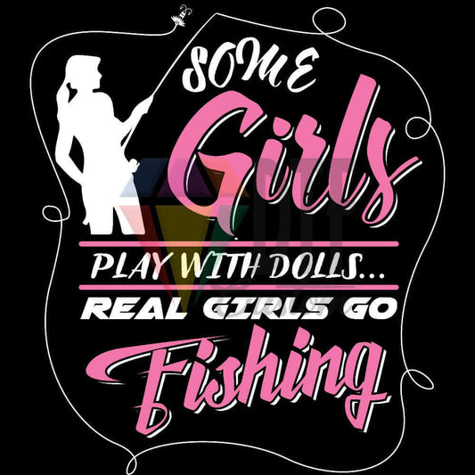 Real Girls Fishing DTF transfer design