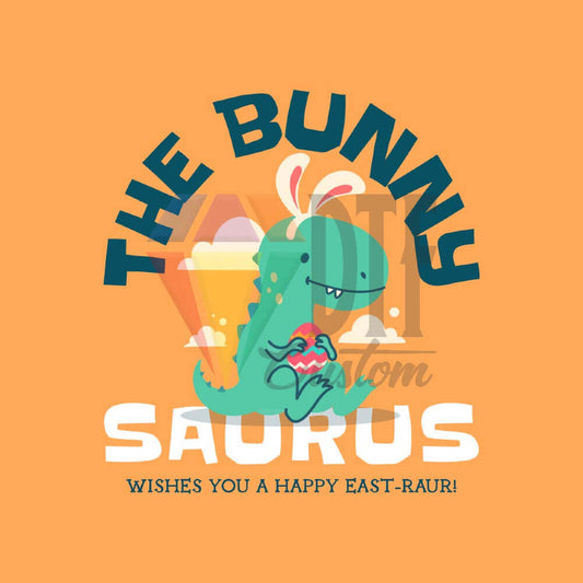 The bunny saurus DTF transfer design