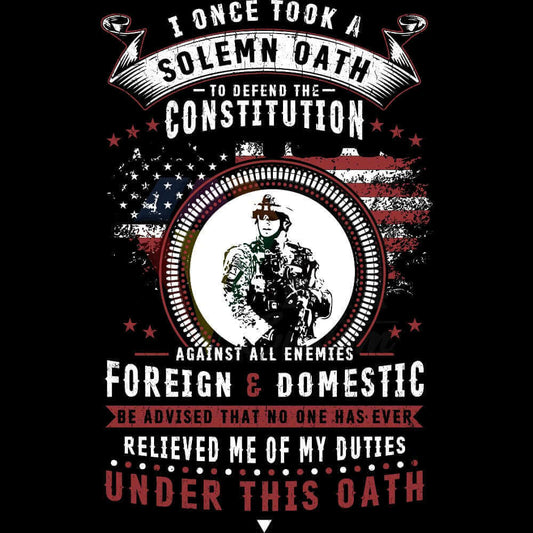 Under This Oath DTF transfer design