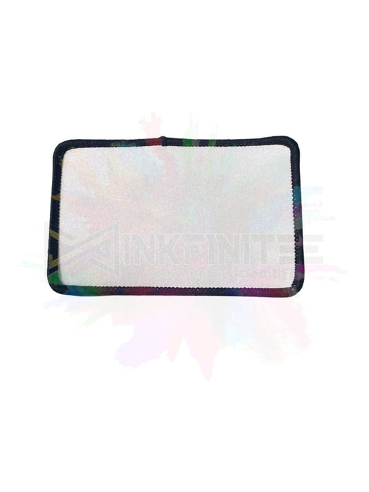 Sublimation Patch with Black Border and Adhesive - Inkfinitee Sublimation