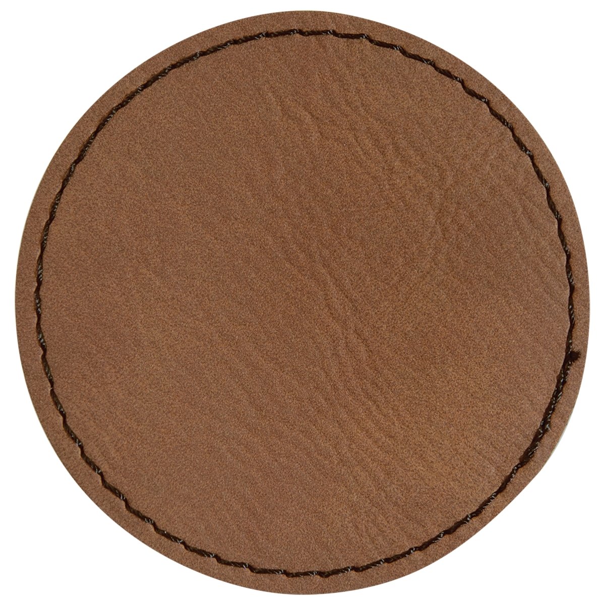 Round Laserable Leatherette Patch with Adhesive, 2.5", Pack of 5 - Inkfinitee Sublimation