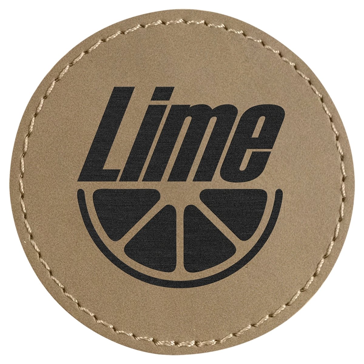 Round Laserable Leatherette Patch with Adhesive, 2.5", Pack of 5 - Inkfinitee Sublimation