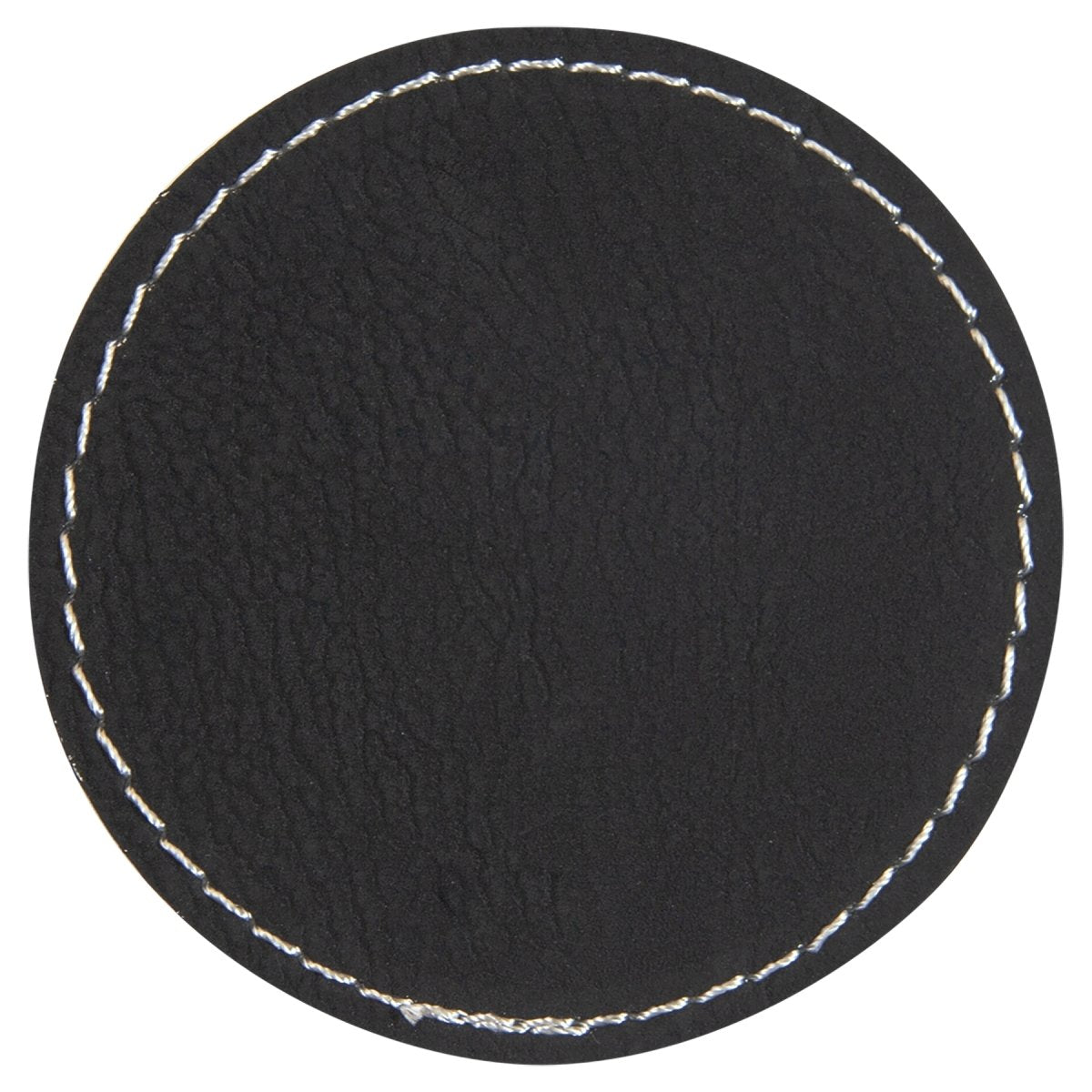 Round Laserable Leatherette Patch with Adhesive, 2.5", Pack of 5 - Inkfinitee Sublimation