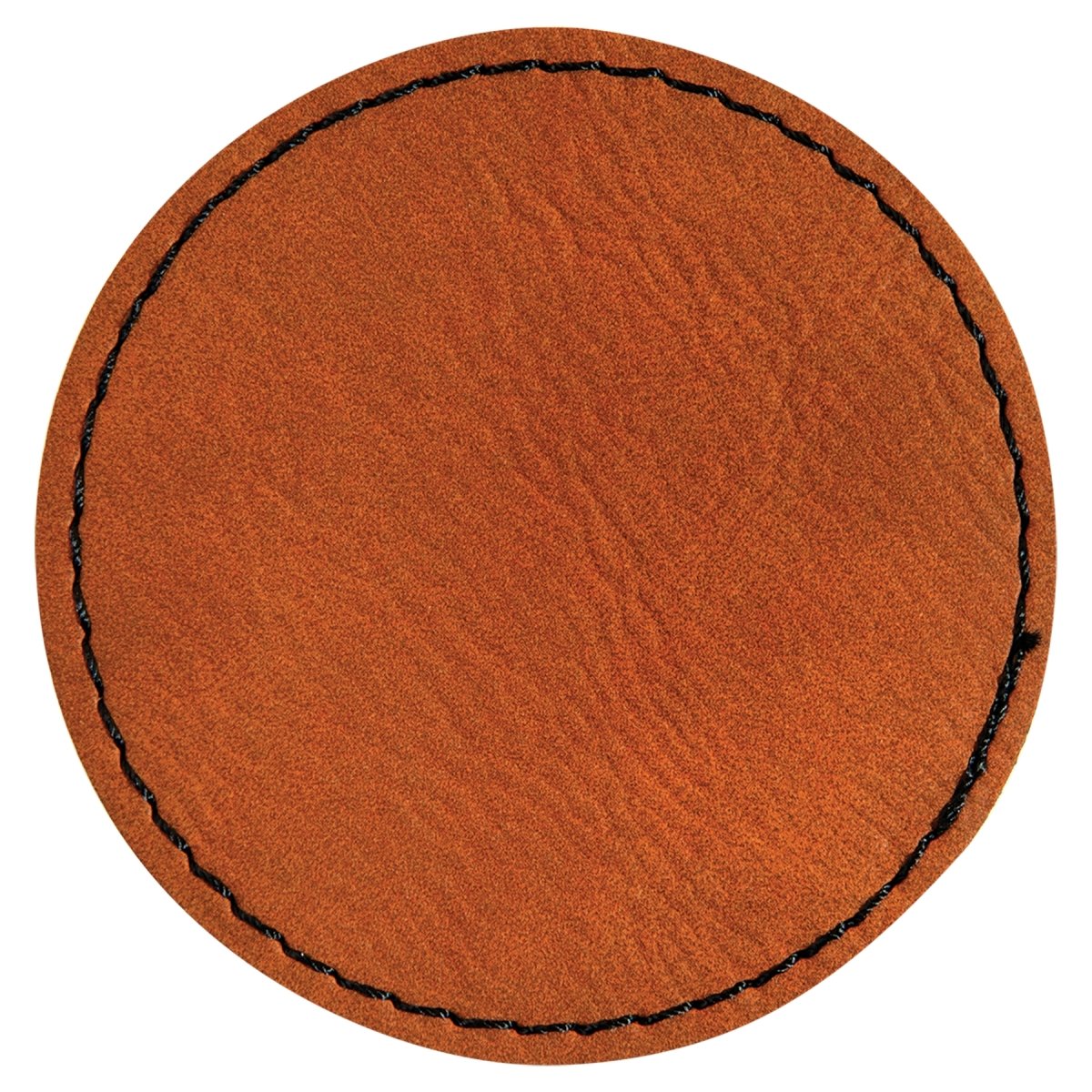 Round Laserable Leatherette Patch with Adhesive, 2.5", Pack of 5 - Inkfinitee Sublimation