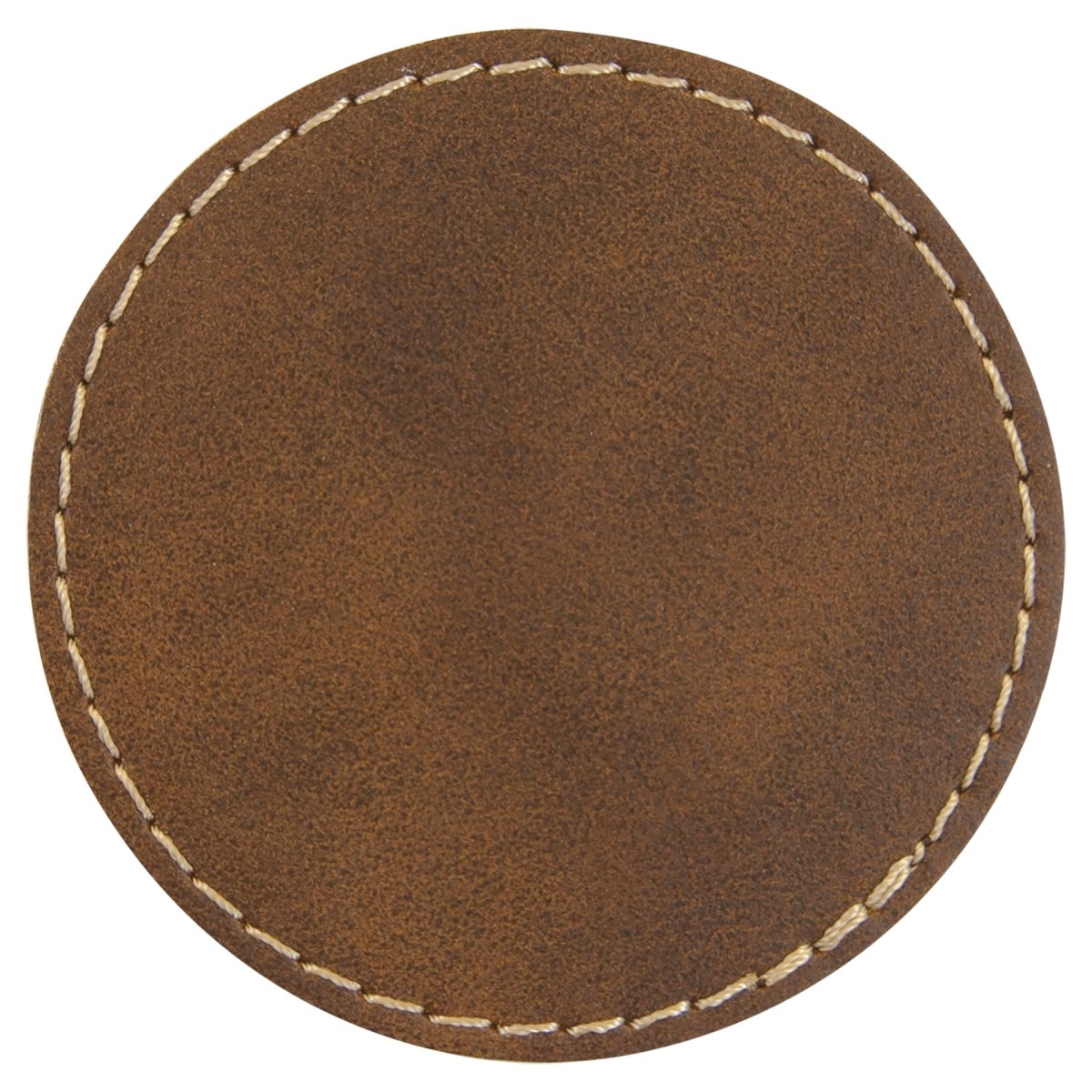 Round Laserable Leatherette Patch with Adhesive, 2.5", Pack of 5 - Inkfinitee Sublimation