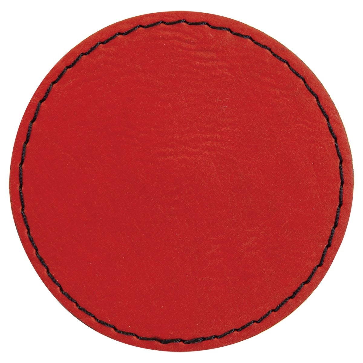 Round Laserable Leatherette Patch with Adhesive, 2.5", Pack of 5 - Inkfinitee Sublimation