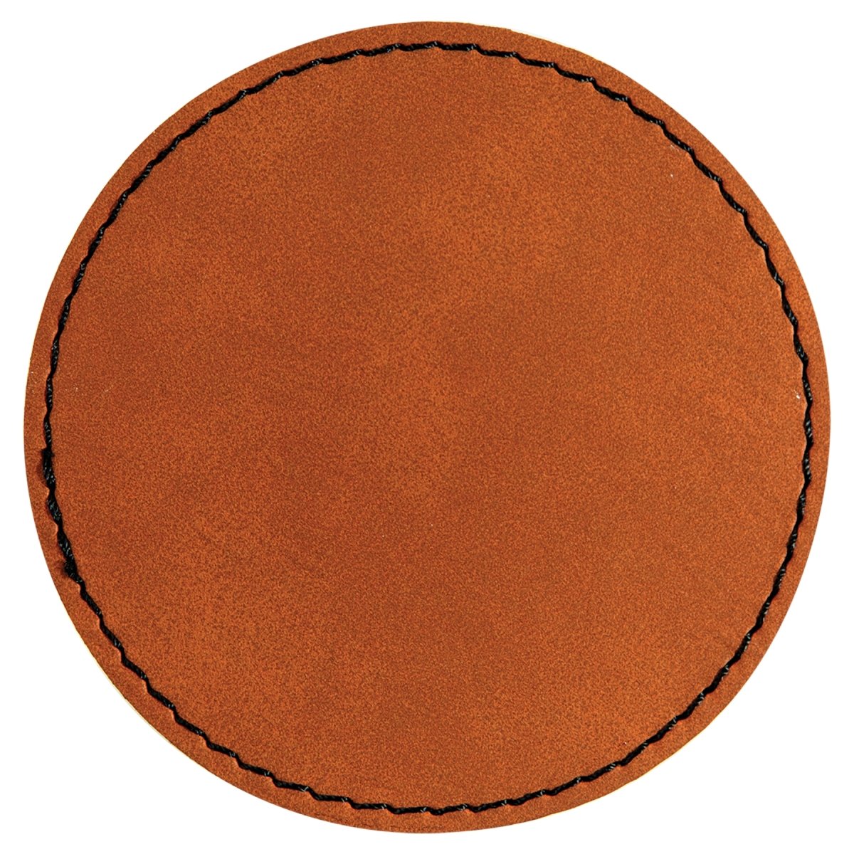 Round Laserable Leatherette Patch with Adhesive, 3", Pack of 5 - Inkfinitee Sublimation