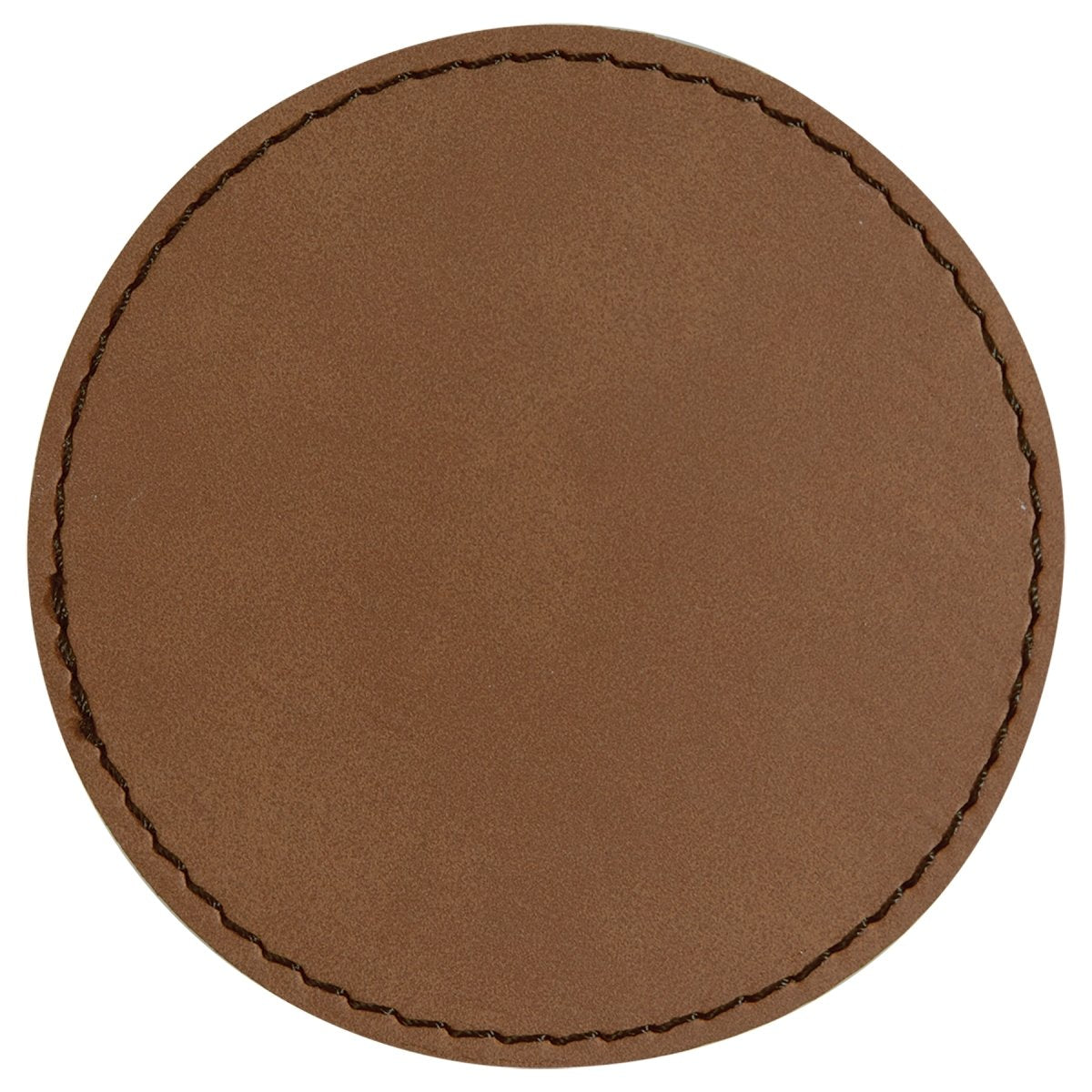 Round Laserable Leatherette Patch with Adhesive, 3", Pack of 5 - Inkfinitee Sublimation