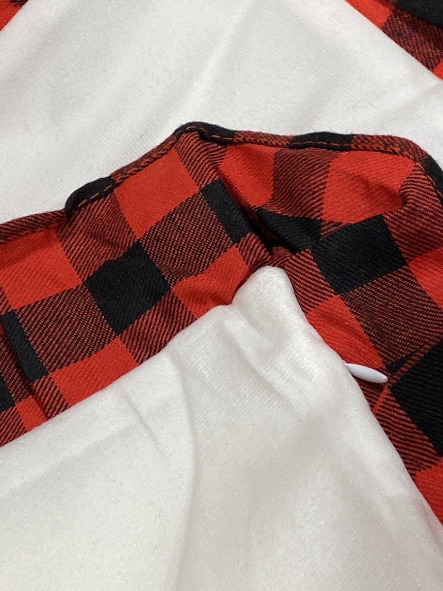 Sublimation Pillowcase Plaid Ruffles Polyester Plush - Inkfinitee Sublimation
